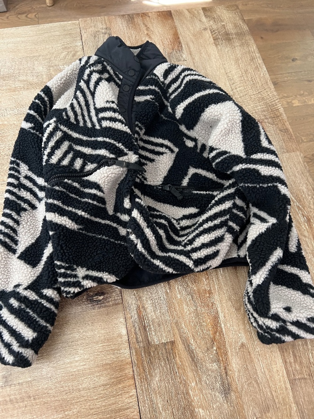 Free People Movement Rocky Ridge Fleece Jacket - Geo Lines